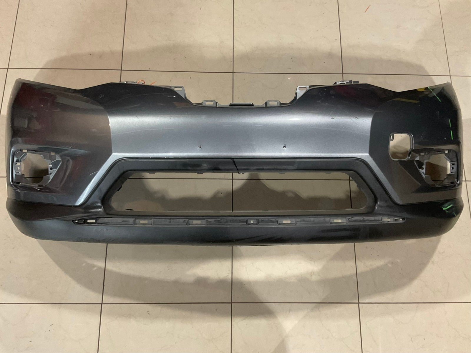 Front Bumper Cover Grey 2014-2016 Nissan Rogue 62022+5ha0h OEM