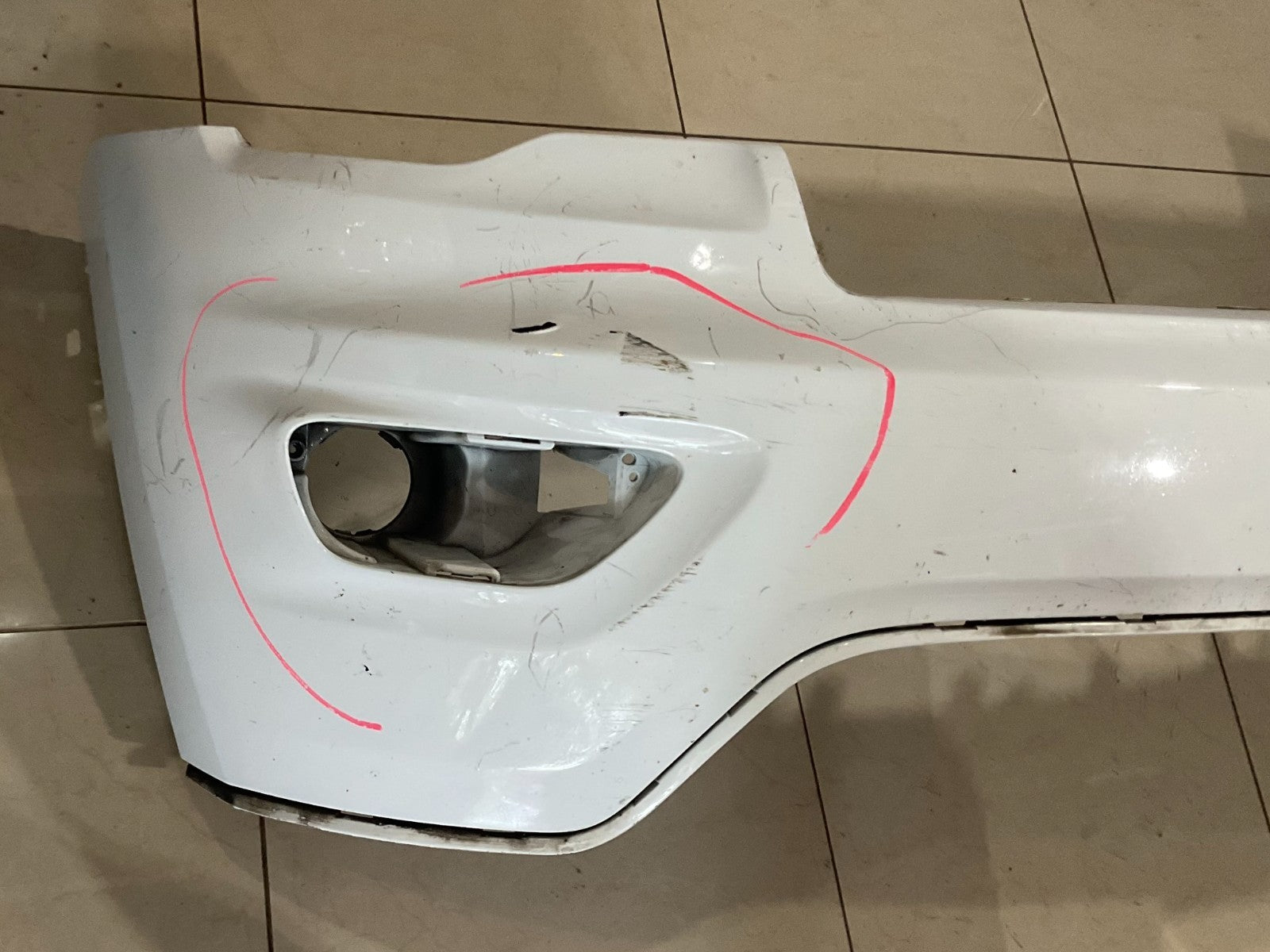 Front Upper Bumper Cover White 16-20 Jeep Grand Cherokee CAPA