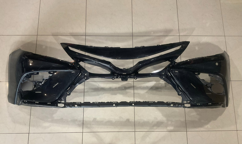 Front Bumper Cover Black Toyota Camry XSE SE Hybrid SE 2018-20 52119+06e20 OEM