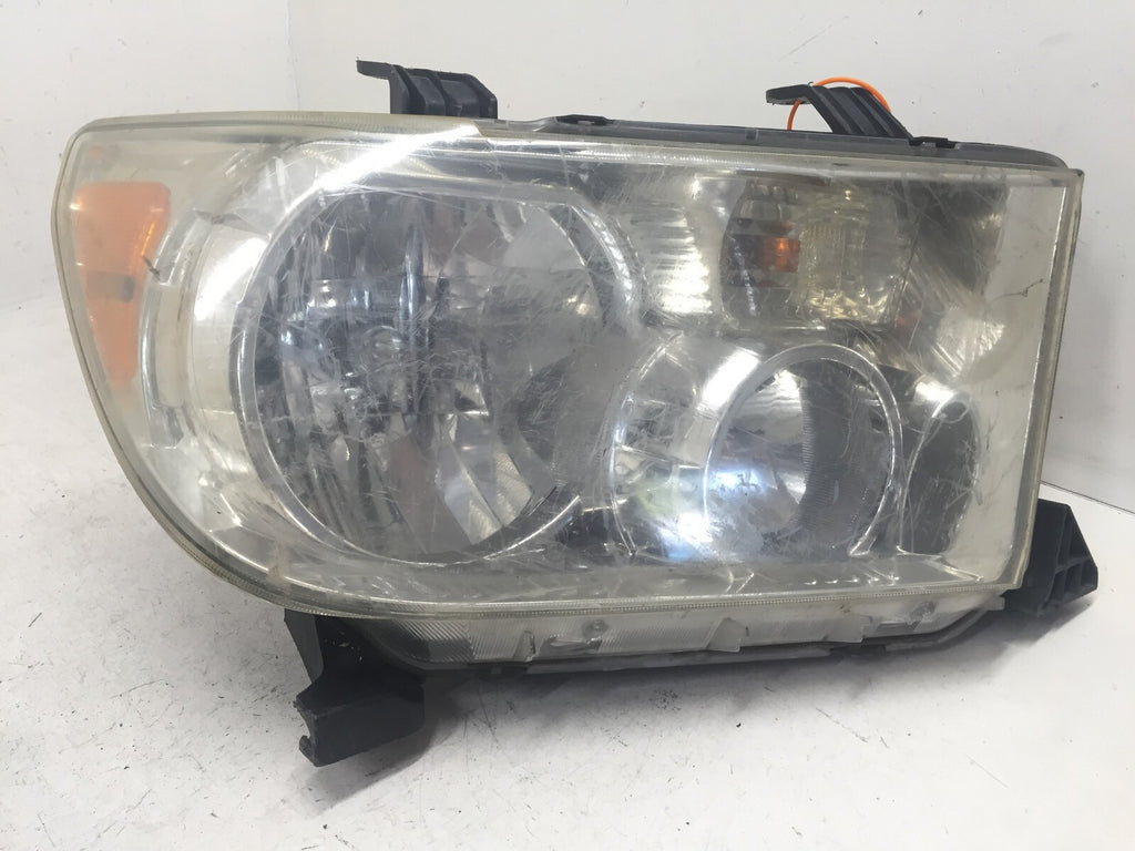 Headlight Damaged Halogen Passenger RH Toyota Sequoia Tundra 2008-2013 OEM2