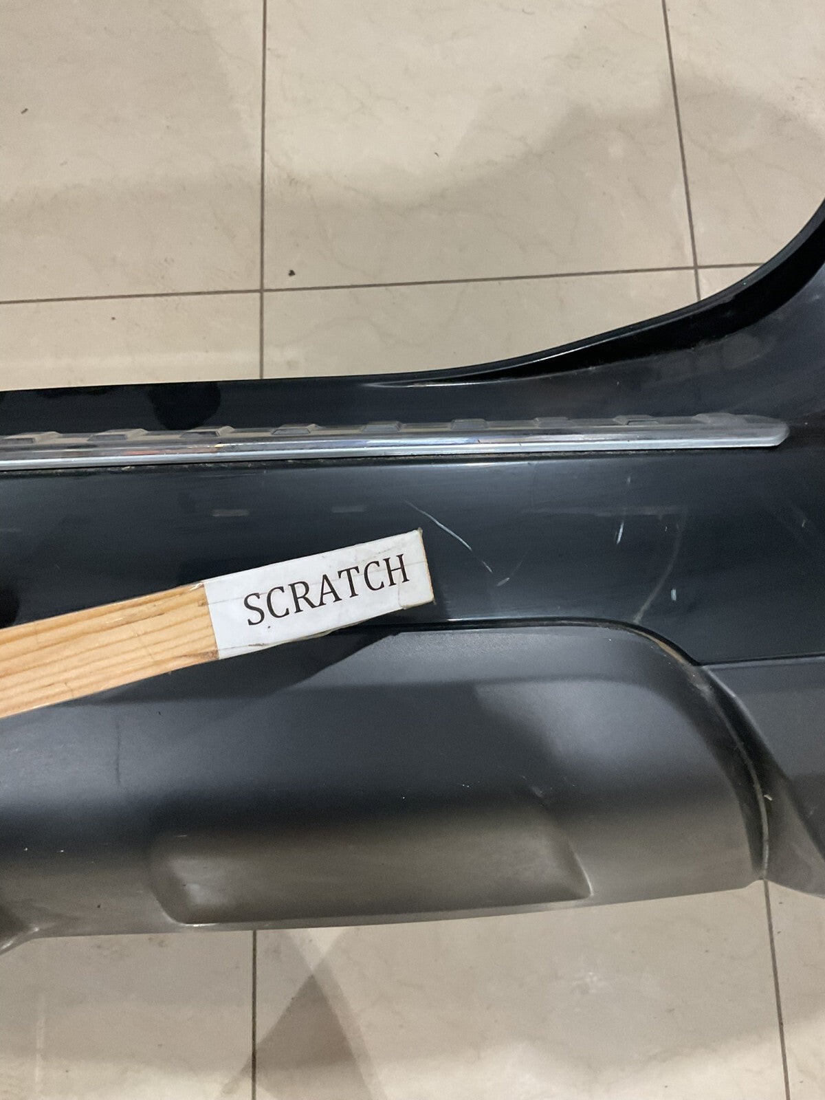 Rear Bumper Cover Black Nissan Rogue S SL SV 2014-16 85022-5HA0A OEM