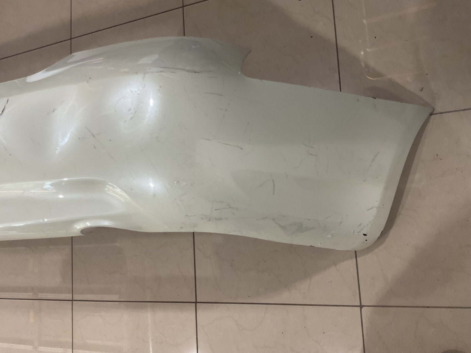 Rear Bumper Cover White 2008 Infiniti V35 G35X CAPA