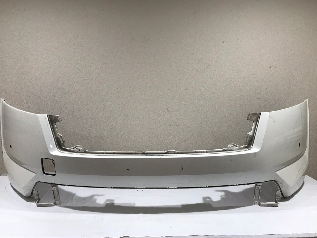 Front Bumper Cover White 2022-2023 Nissan Pathfinder S SV SUV w/Sensor Holes OEM