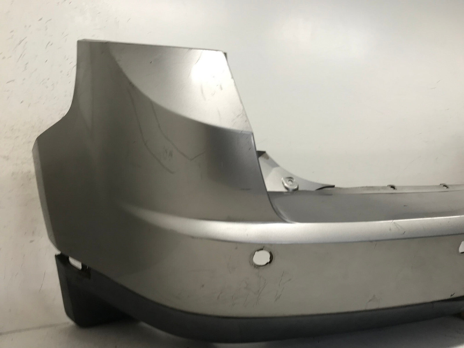 Rear Bumper Cover Silver 2011-2015 Lincoln MKX w/Sensor Holes 7A13-17F001-AB OEM