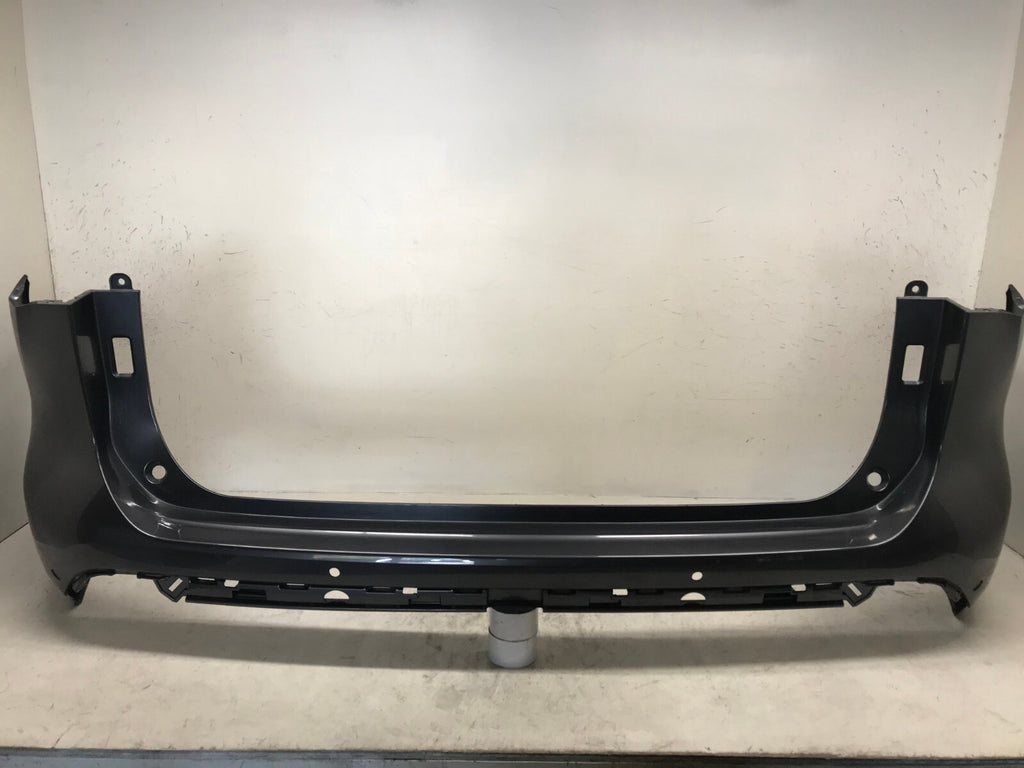 Rear Bumper Cover Gray 20-2021 Toyota Highlander L/LE/XLE/Hyb w/Sensor Holes OEM