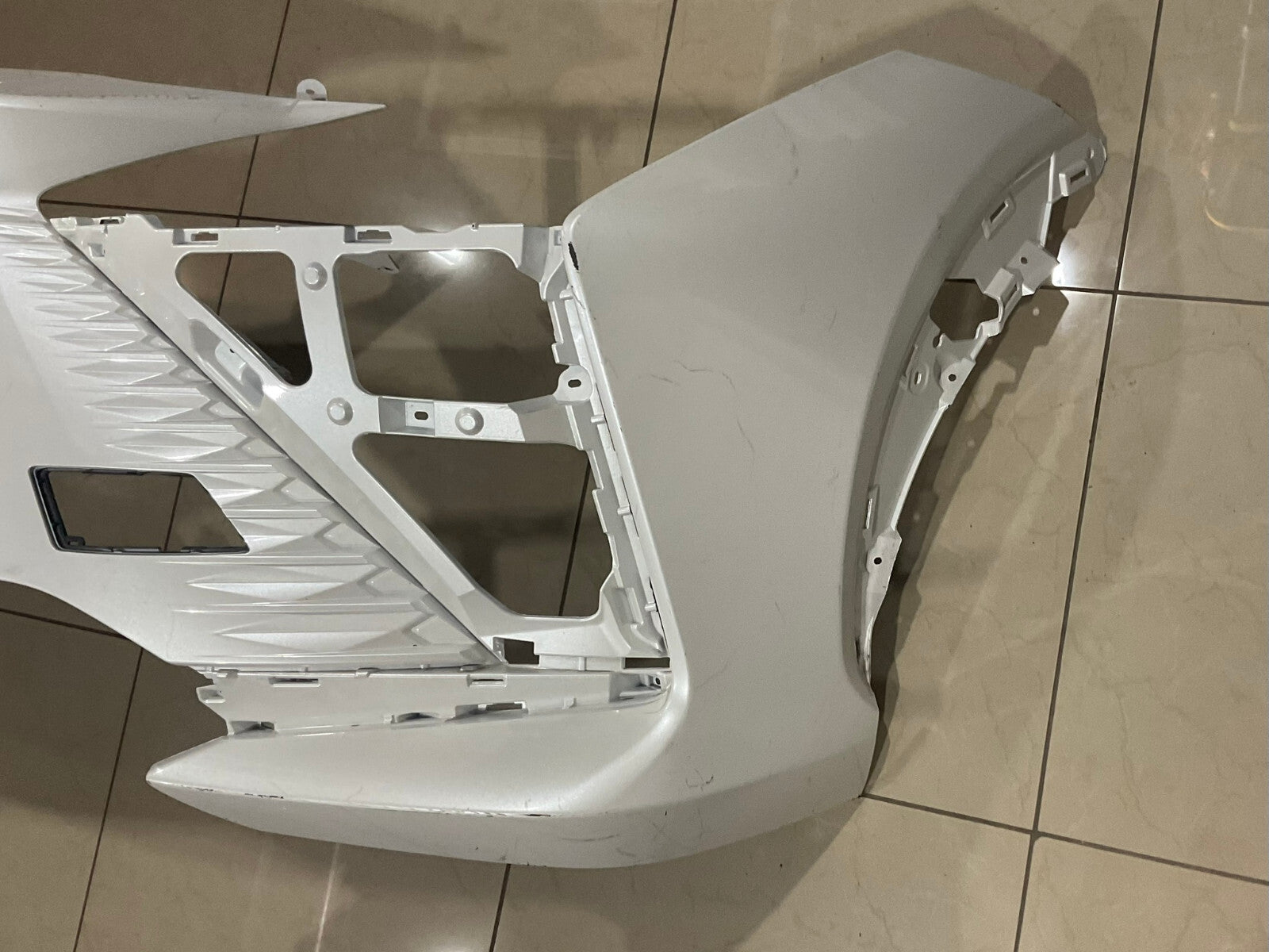 Front Bumper Cover White 2023-2024 Lexus RZ 52119+46130 OEM