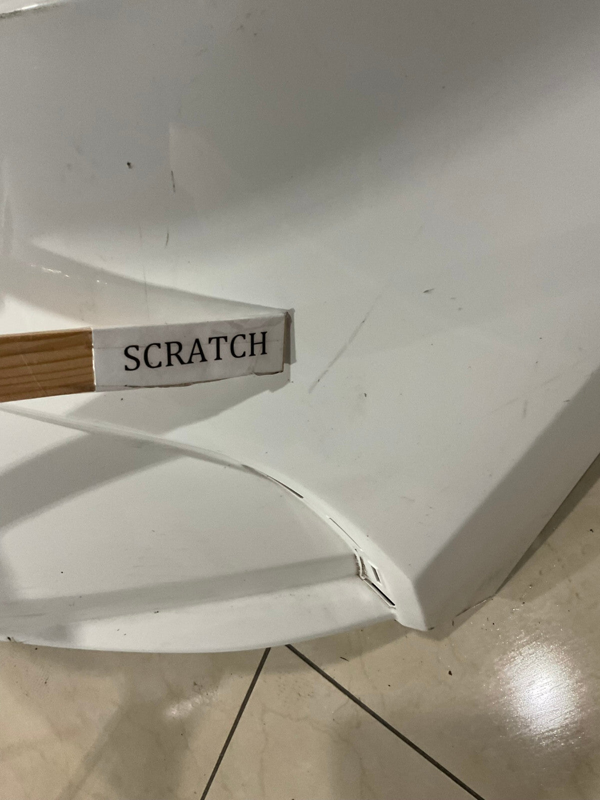Front Bumper Cover White Toyota Corolla Hatchback 2018 2019 52119-12G00 OEM