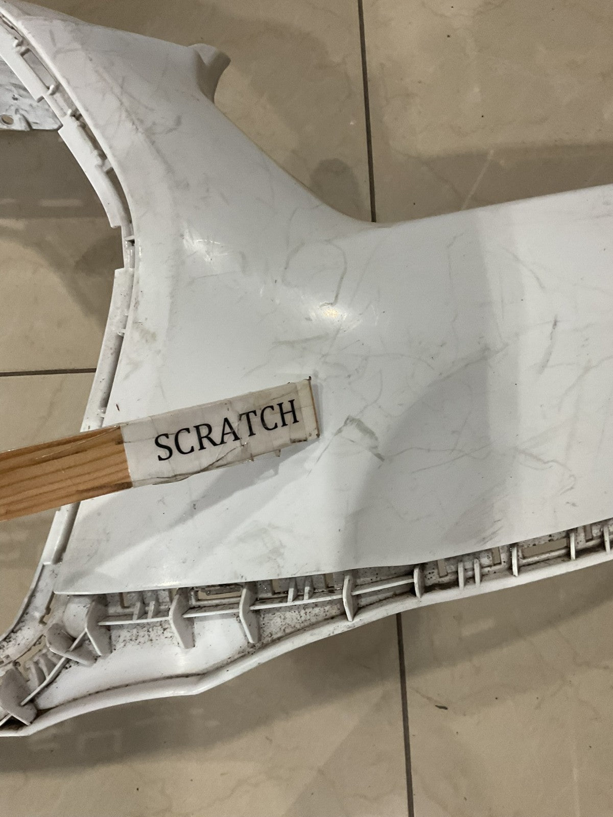 Front Upper Bumper Cover White 20-2022 Ford Transit 150/250/350 Base/XL/XLT OEM