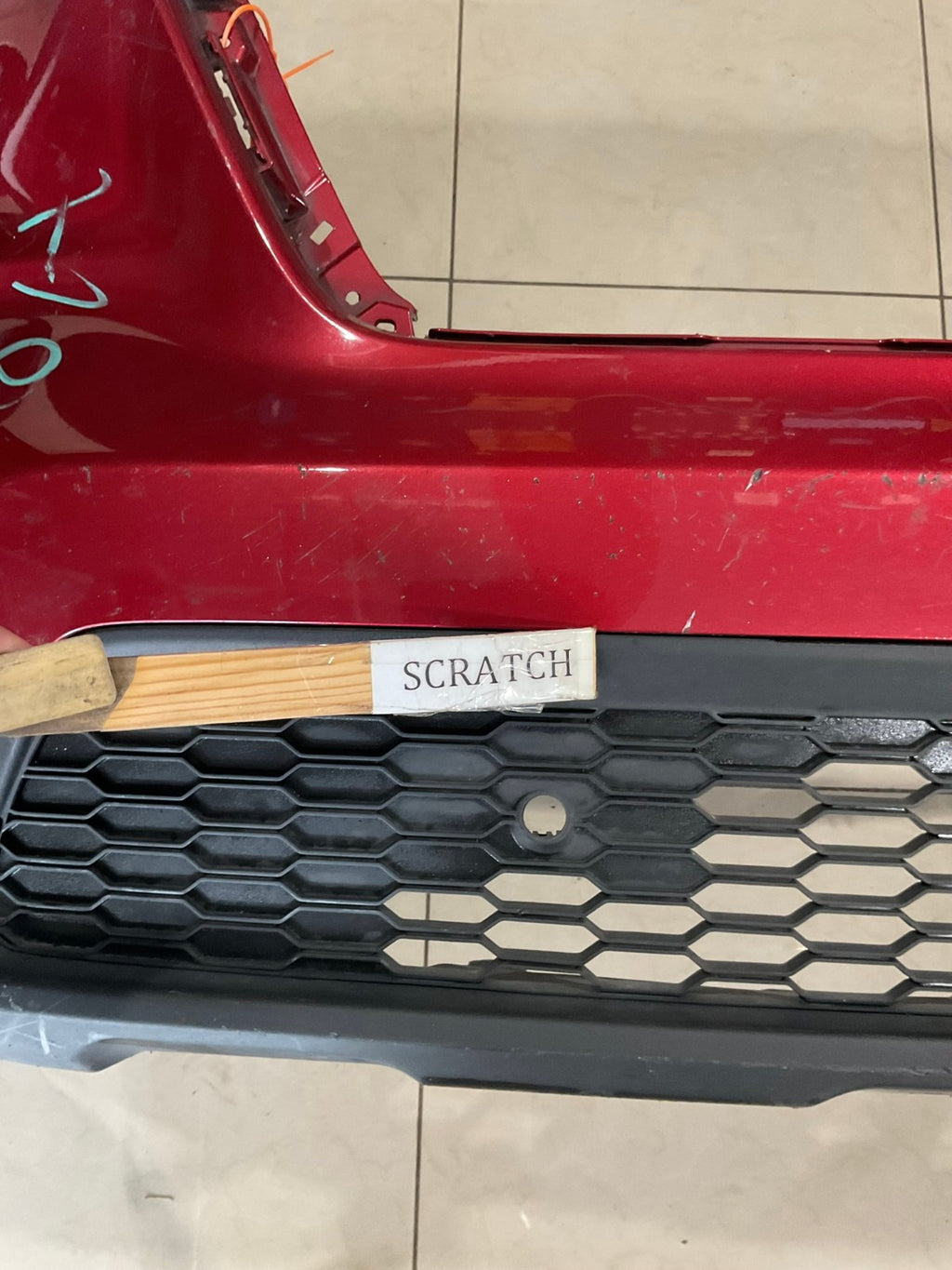 Front Upper Bumper Cover Red Honda Pilot 2023-2024 71101+T90+A000 OEM