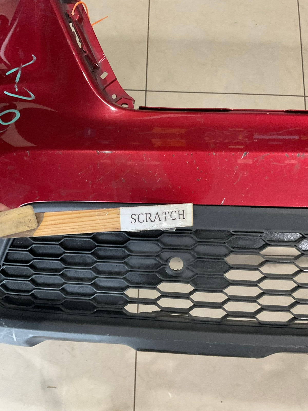 Front Upper Bumper Cover Red Honda Pilot 2023-2024 71101+T90+A000 OEM