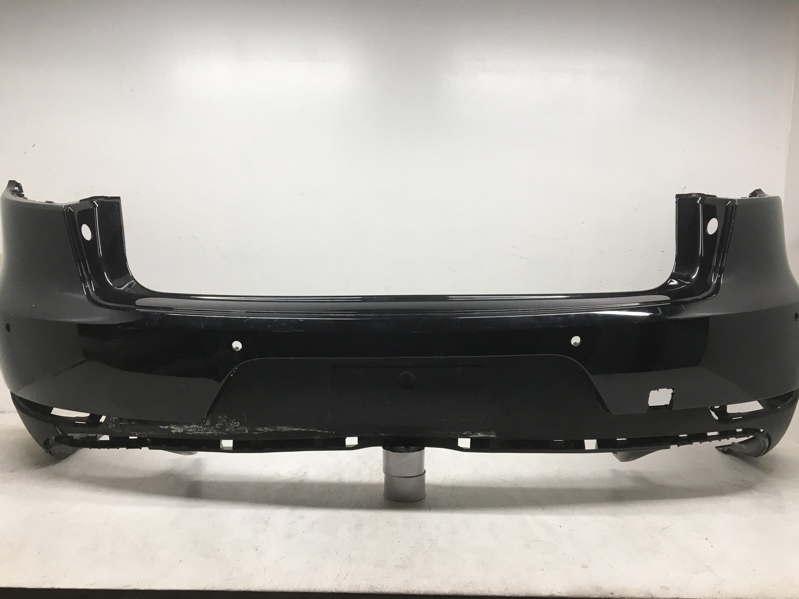 Rear Bumper Cover Porsche Macan Turbo Sport Design w/Sensor Holes 2015-2017 OEM3