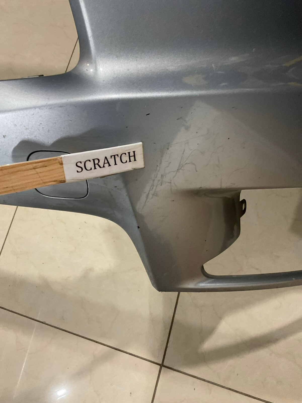 Front Bumper Cover Grey Toyota Highlander LE Lted Hybrid 14-16 52119+0e220 OEM