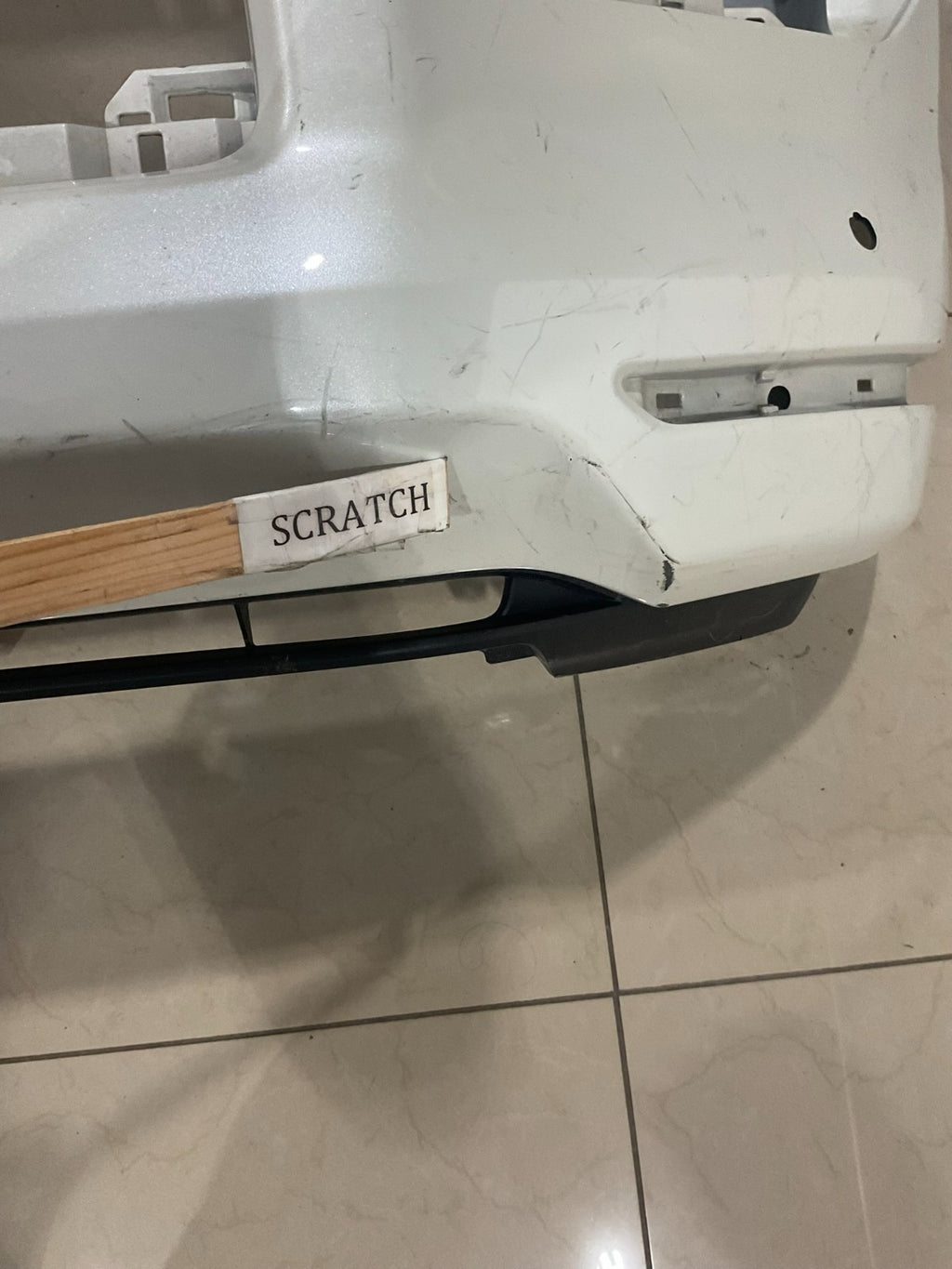 Front Bumper Cover White 2014 2023 Toyota 4Runner 52119+35140 OEM