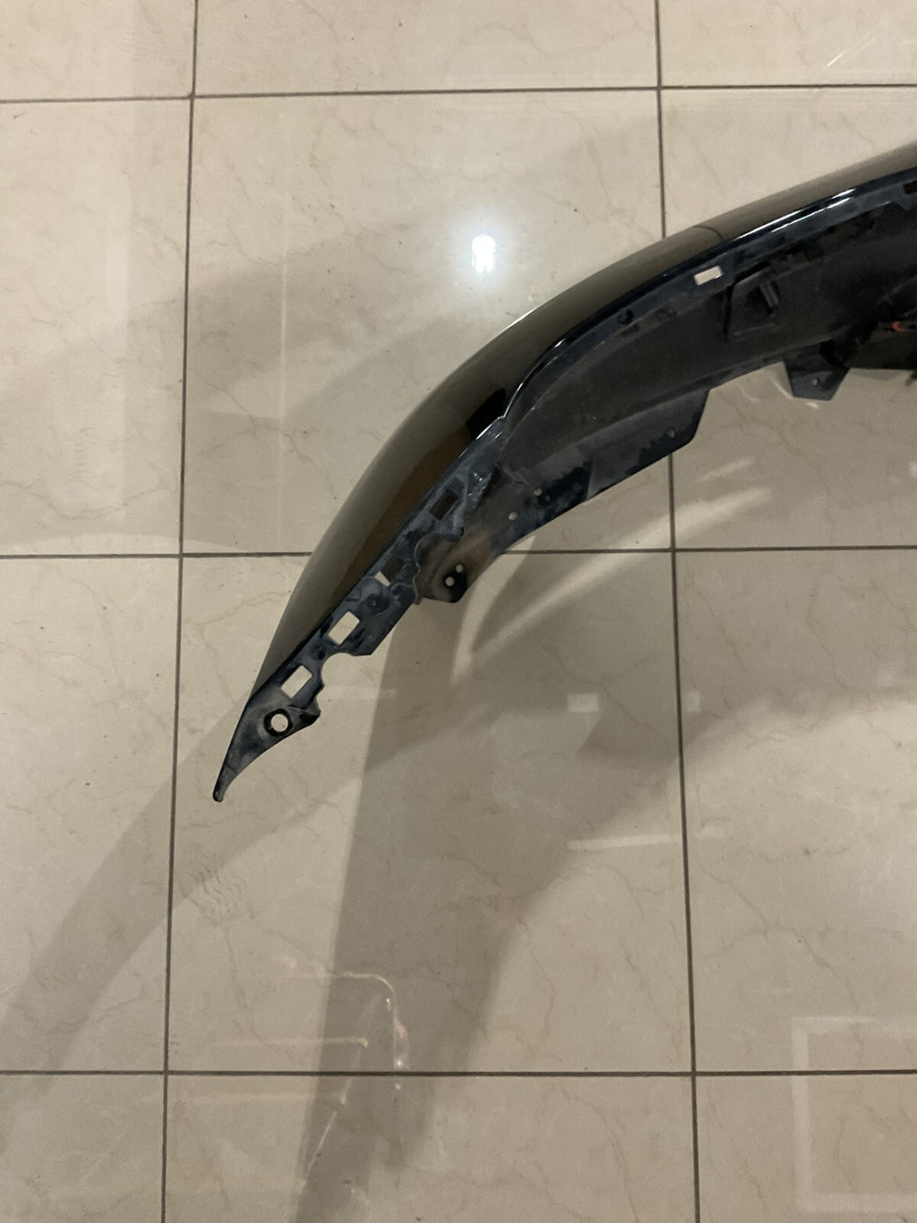 Front Bumper Cover Black 2017-2021 Tesla Model 3 CAPA