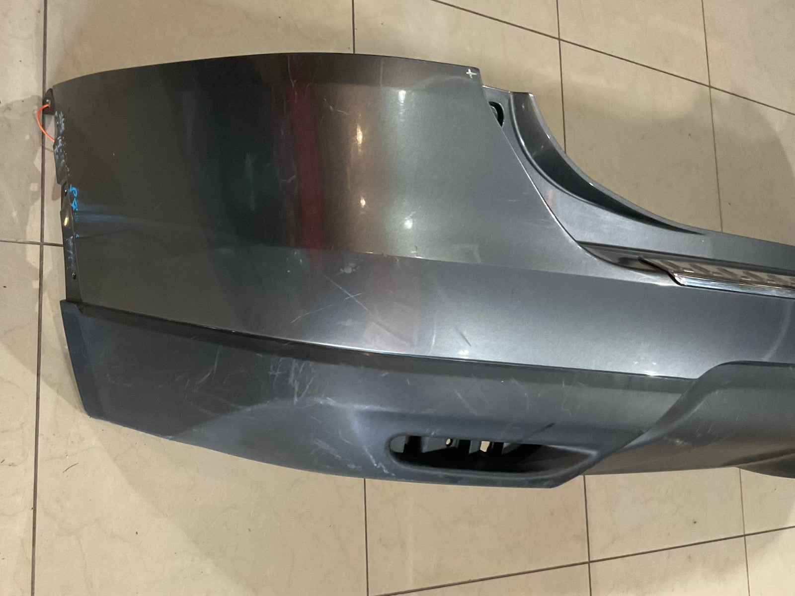 Rear Bumper Cover Red 2014-2016 Nissan Rogue S/SL/SV CAPA