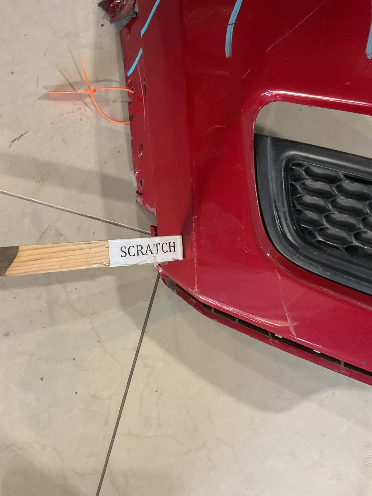 Front Bumper Cover Red 2016-2020 Jeep Compass 5SY47TRMAC OEM