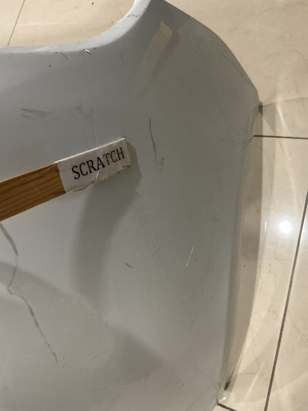Rear Bumper LOCAL White 2019 Porsche Macan 971+807+421 OEM