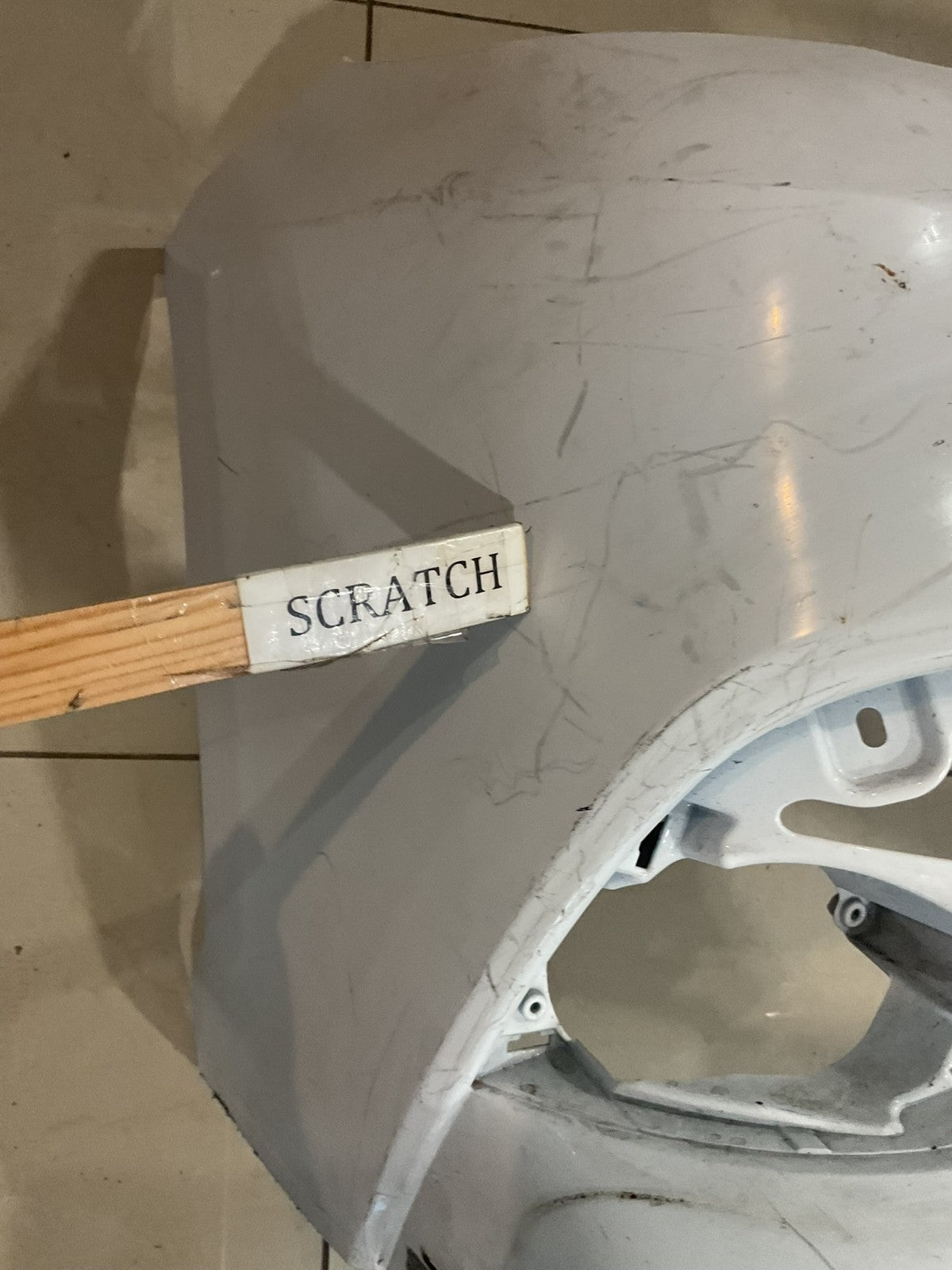 Front Bumper Cover White Toyota Camry SE XSE Hybrid SE 2018 2019 52119+06e20 OEM
