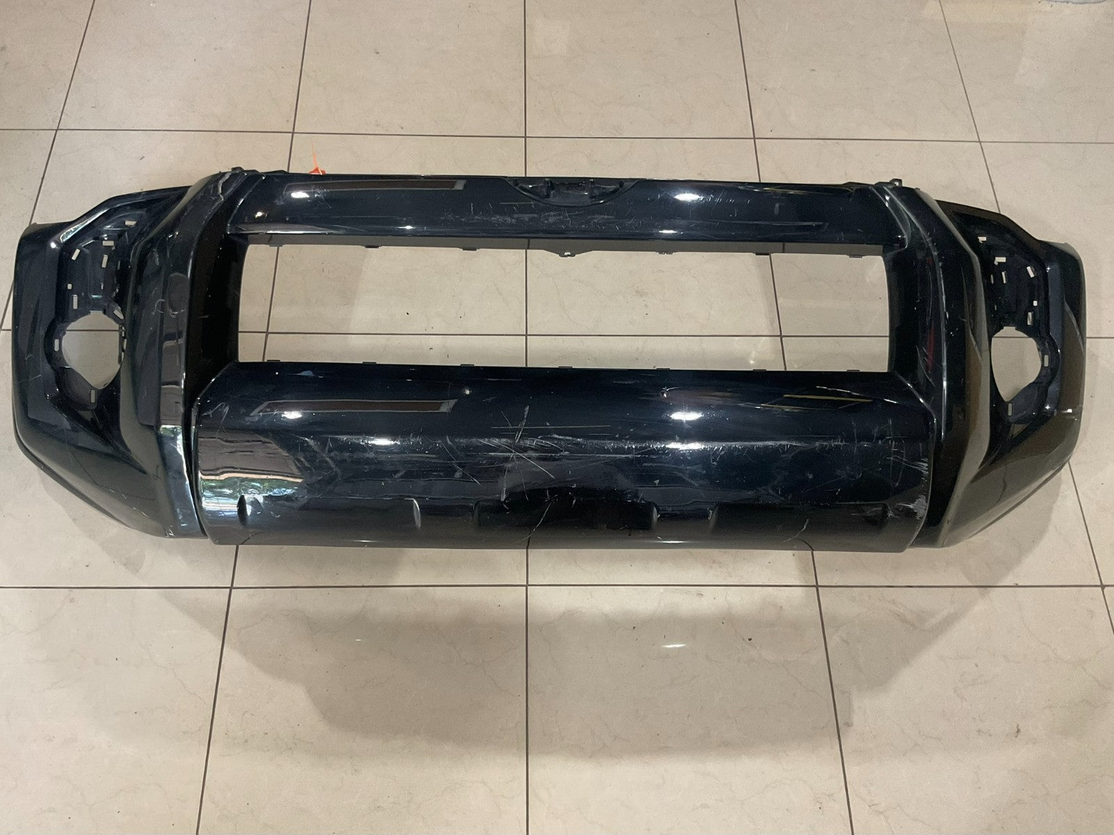 Front Bumper Cover Black 2014-2023 Toyota 4Runner SR5 Base 52119+35210 OEM