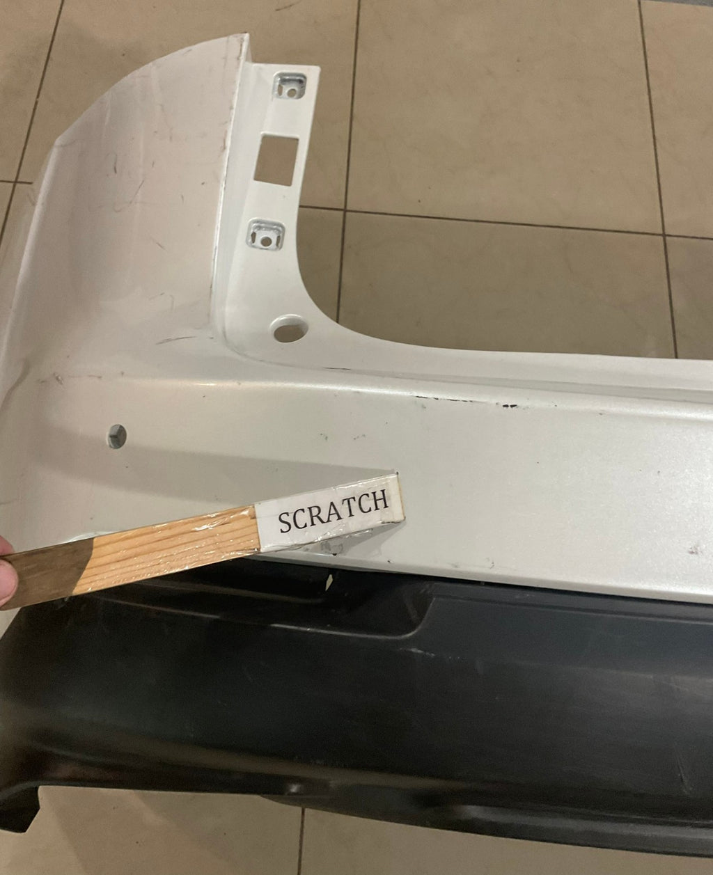 Rear Bumper Cover White Lexus NX300 2018-21 52169-78030 OEM