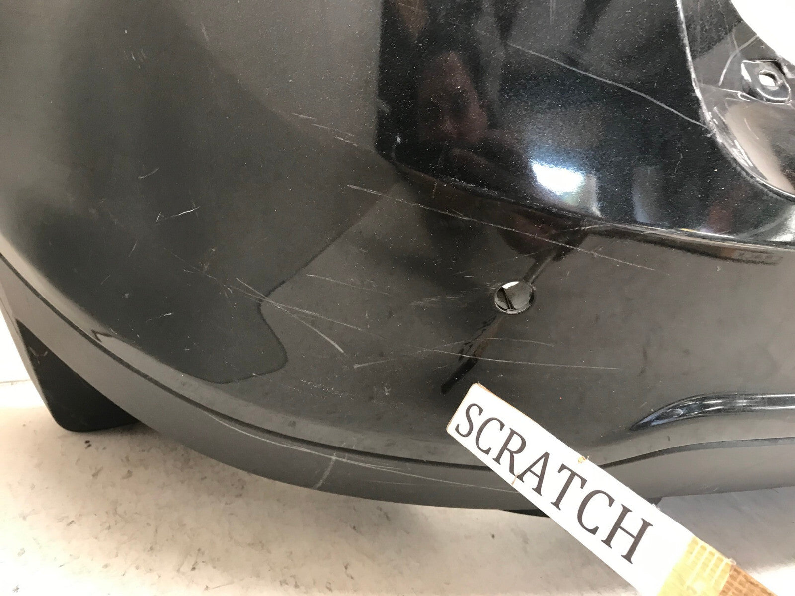 Rear Upper Bumper Cover Black 2011-2014 Ford Edge SE/SEL/Sport w/Sensr Holes OEM