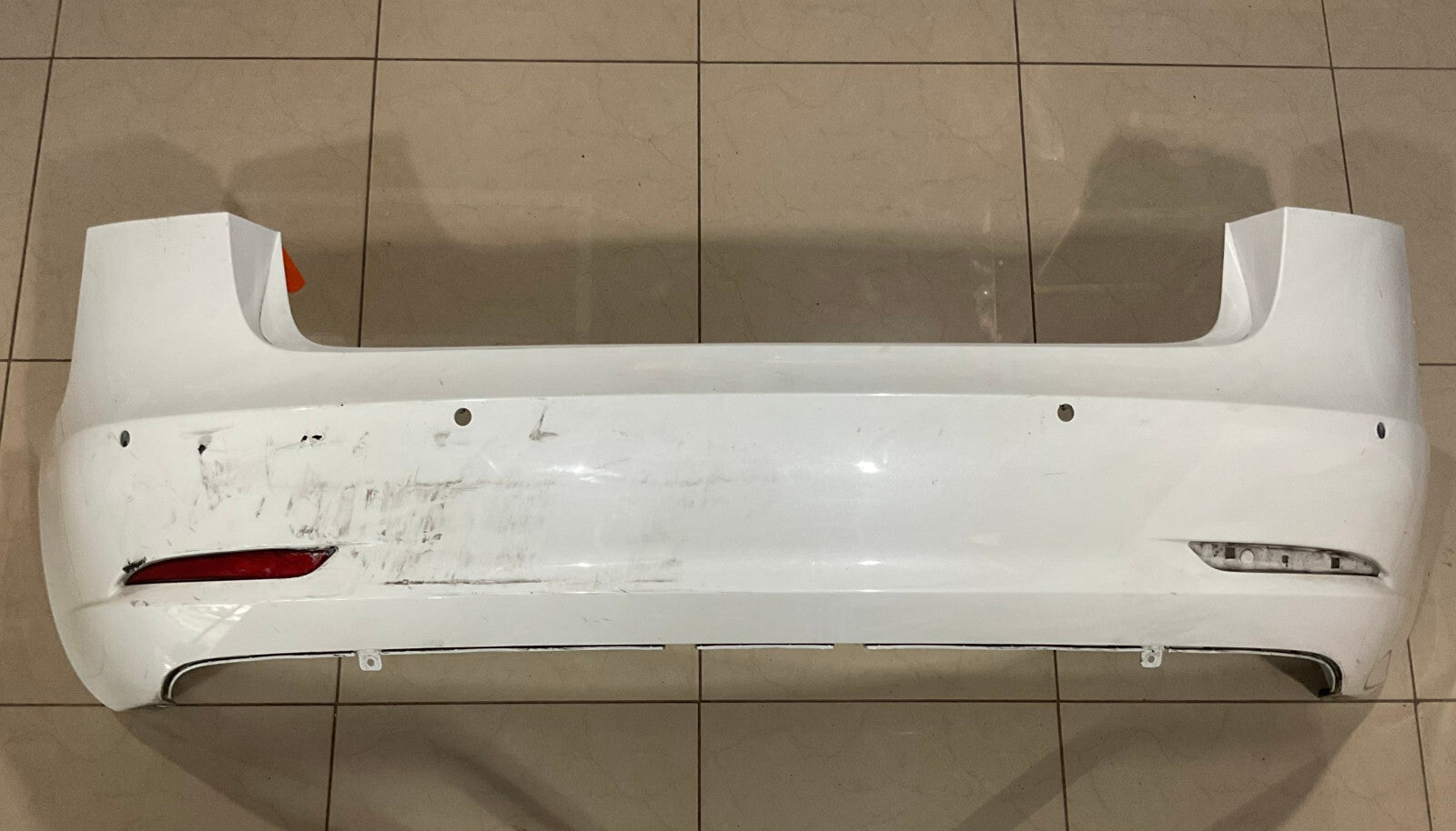 Rear Bumper Cover White 2017 2018 2019 2020 2021 Tesla Model 3 CAPA