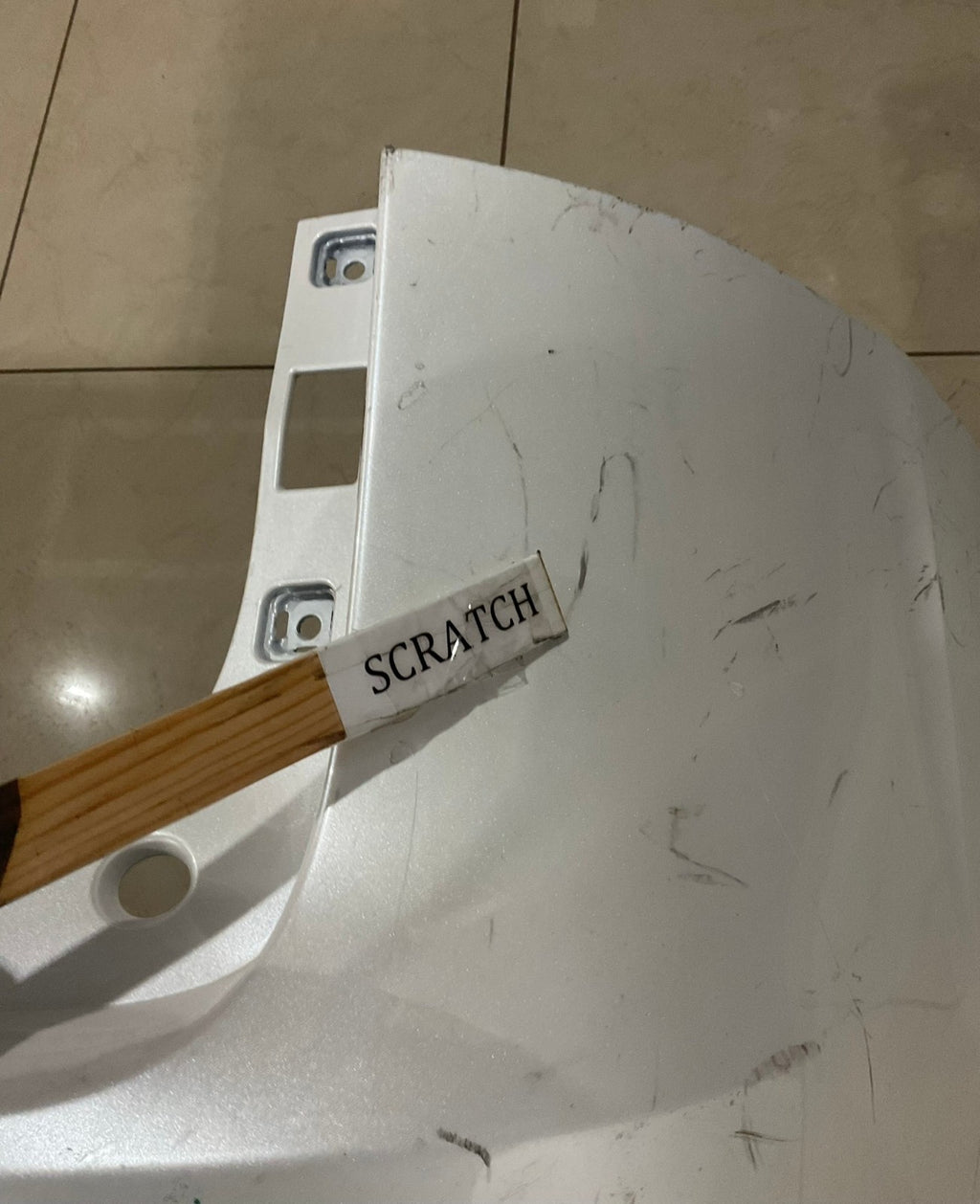 Rear Bumper Cover White Lexus NX300 2018-21 52169-78030 OEM