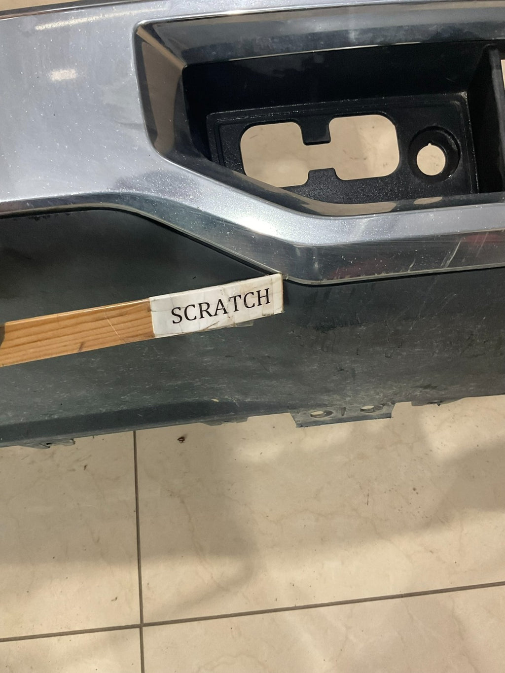 Front Lower Bumper Cover Valance Silver 2019-2021 GMC Sierra 1500 812801468 OEM