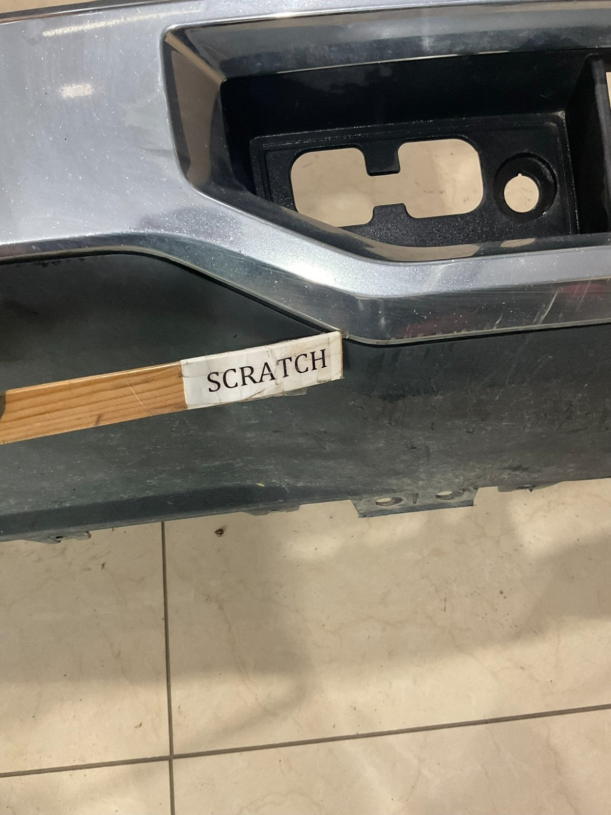 Front Lower Bumper Cover Valance Silver 2019-2021 GMC Sierra 1500 812801468 OEM