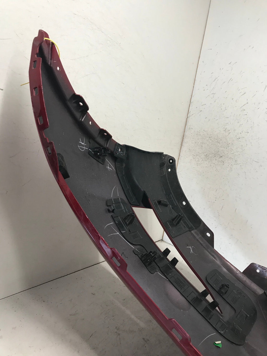Front Bumper Cover Red 2020-2022 Tesla Model Y Long Range w/Sensor Holes OEM