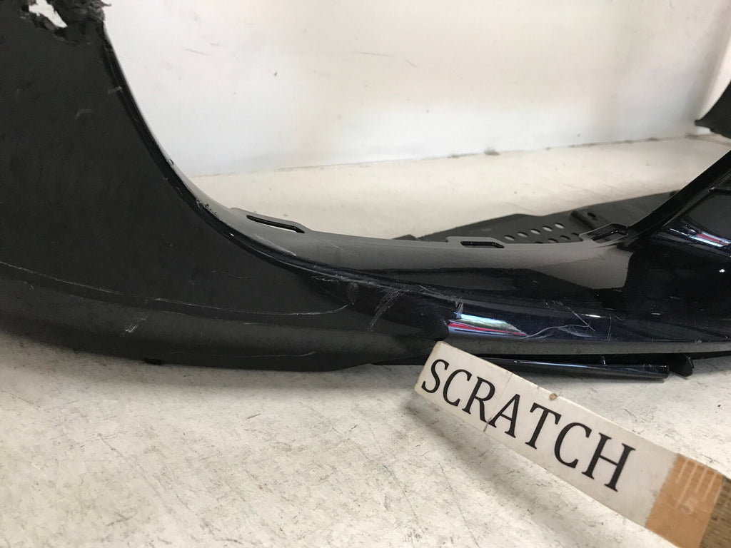 Front Bumper Cover Black Porche 911 Carrera 2012 2016 w/Sensor Holes OEM