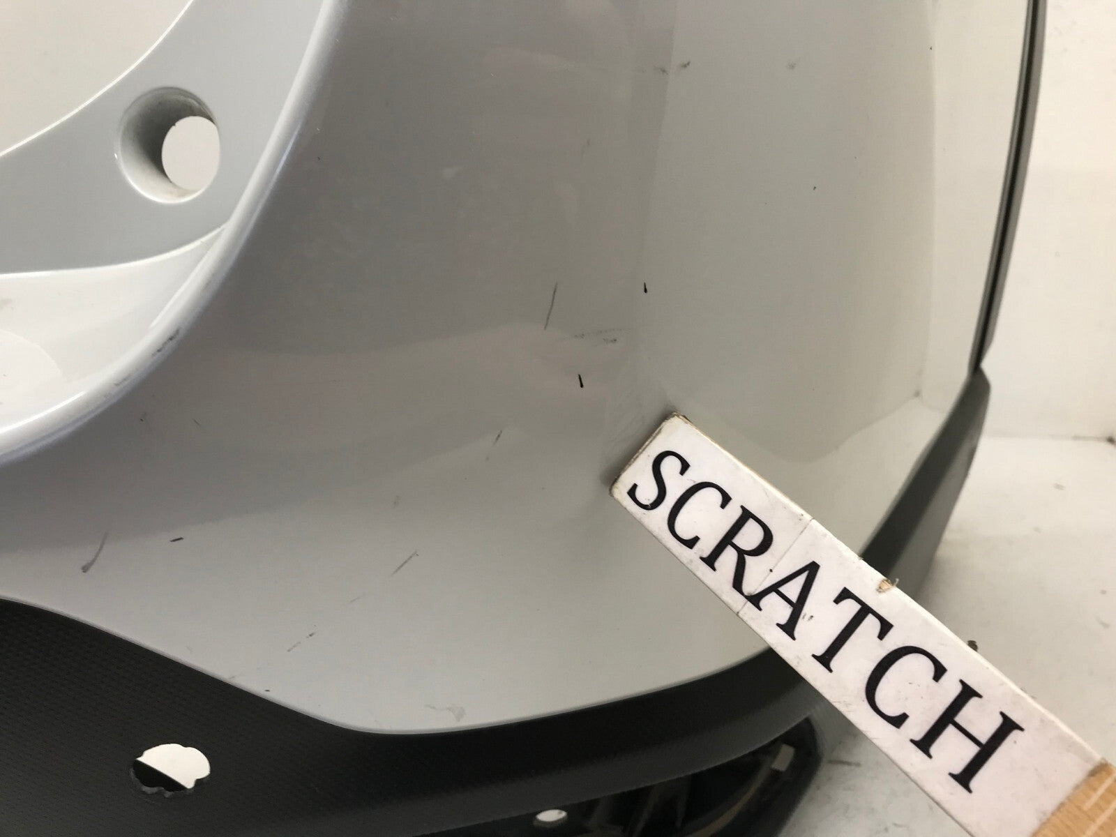 Rear Bumper Cover Subaru Forester Base/Limited w/Sensor Holes White 19 2020 OEM1