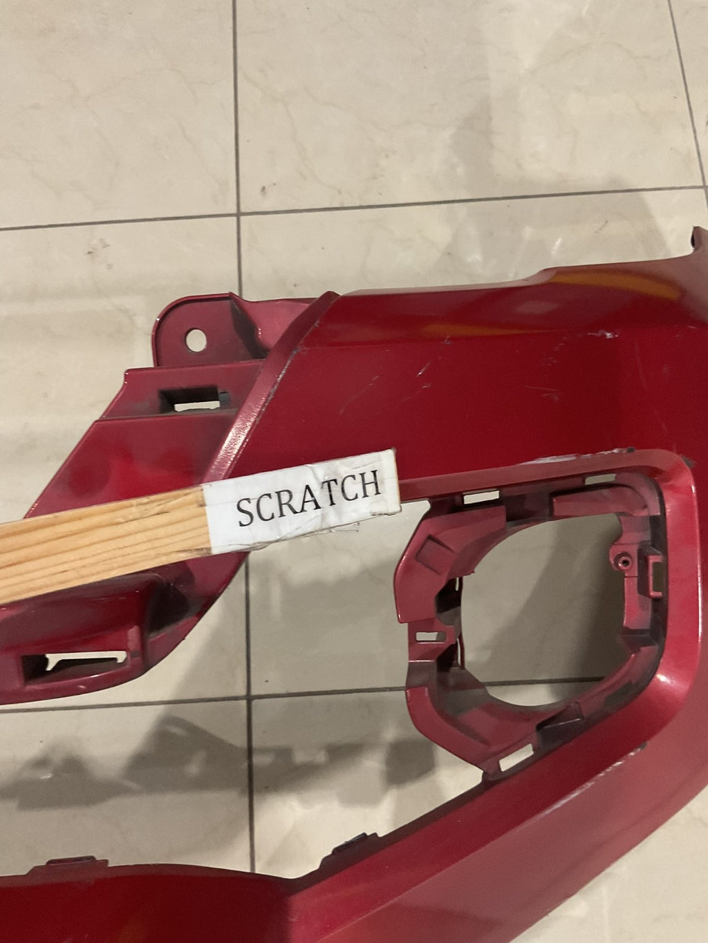 Front Bumper Cover Red Toyota Tacoma SR SR5 Ltd 16-19 52119+04220 OEM