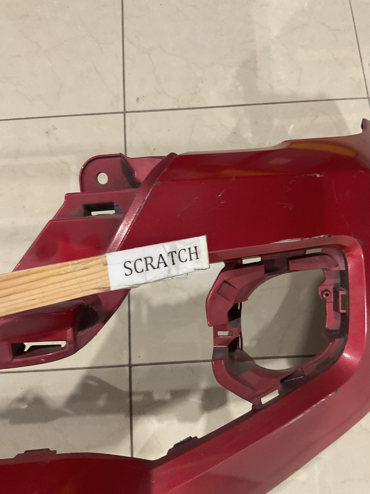 Front Bumper Cover Red Toyota Tacoma SR SR5 Ltd 16-19 52119+04220 OEM