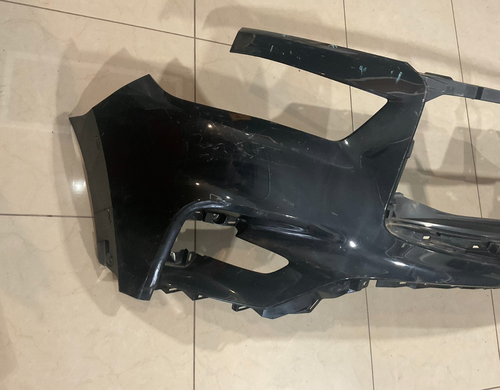Front Upper Bumper Cover Black Infiniti QX80 2018-2023 62622+6gw0h OEM