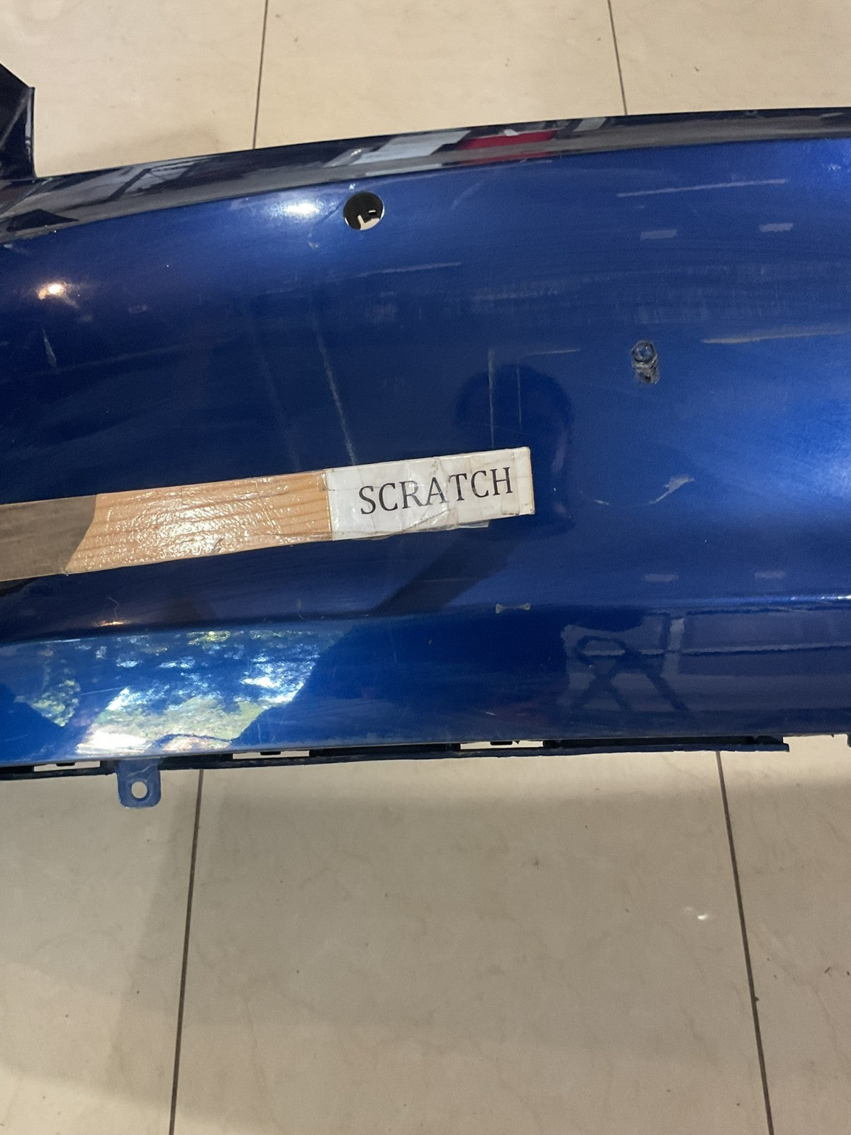 Rear Bumper Cover Blue 17-23 Tesla Model 3 CAPA