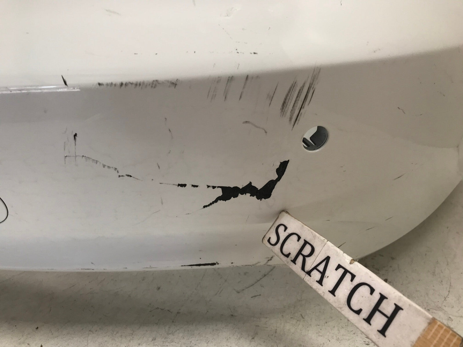 Rear Bumper Cover Audi A4 Allroad B8 w/Sensor Holes White 2013-2016 CAPA