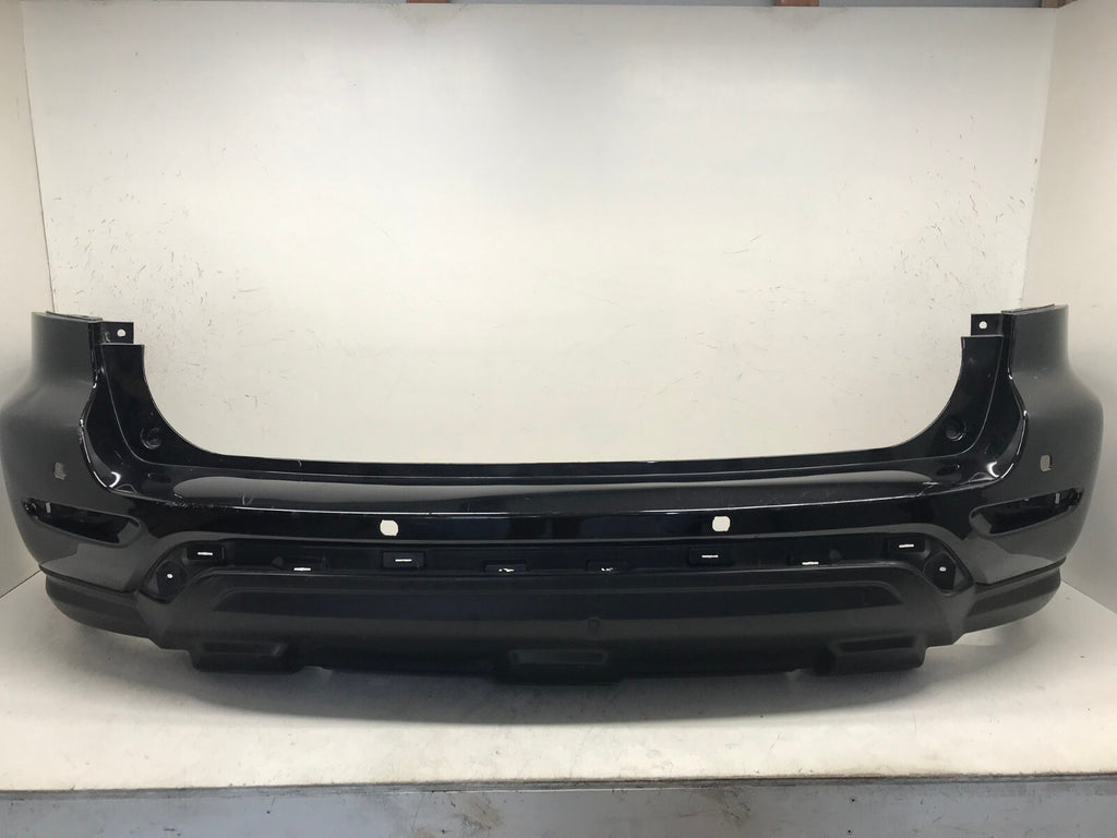 Rear Bumper Cover Nissan Pathfinder SV Platinum w/Sensor Holes Black 17 2018 OEM