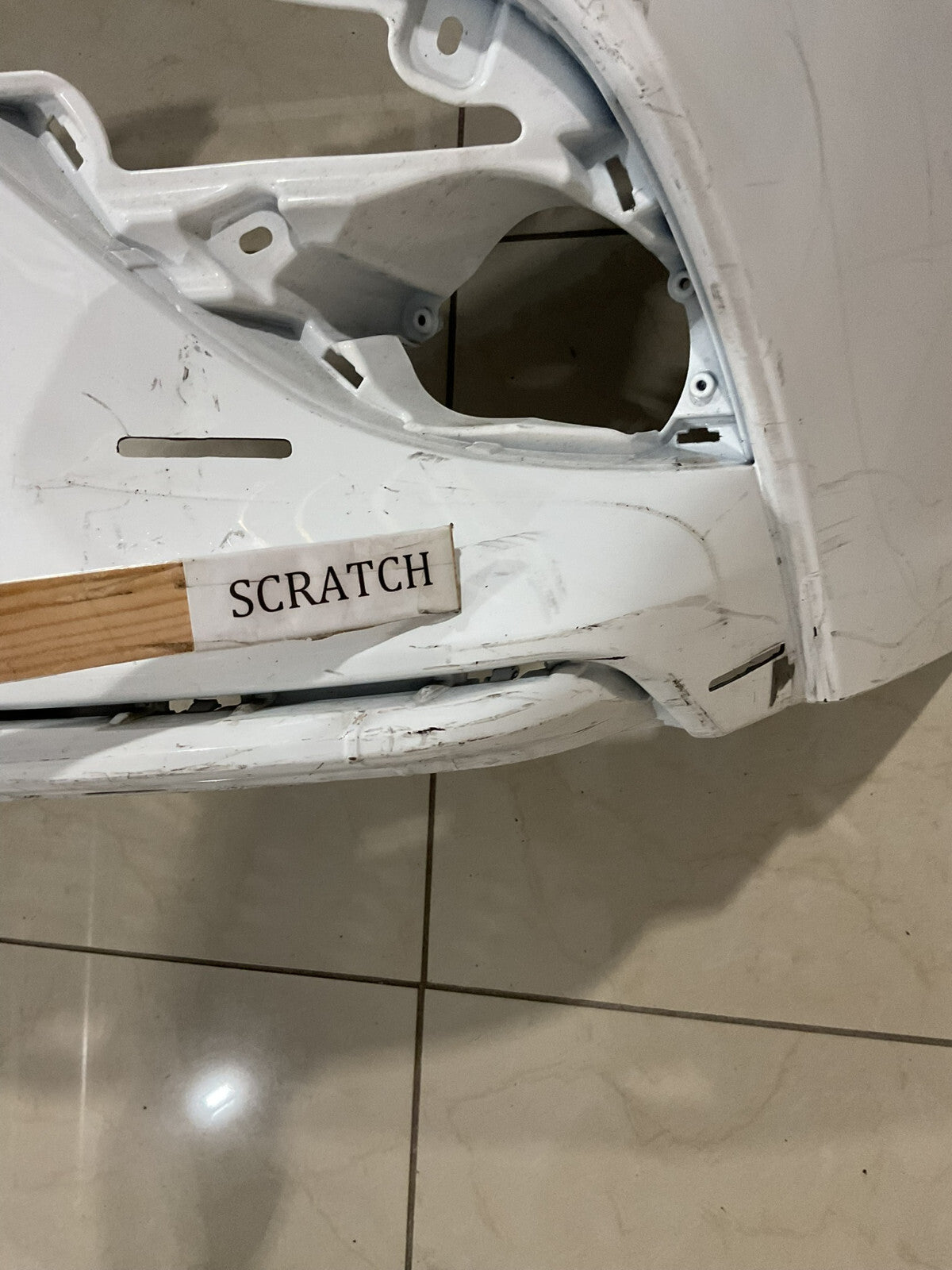 Front Bumper Cover White Toyota Camry XSE SE Hybrid SE 2018-20 52119++06E20 OEM