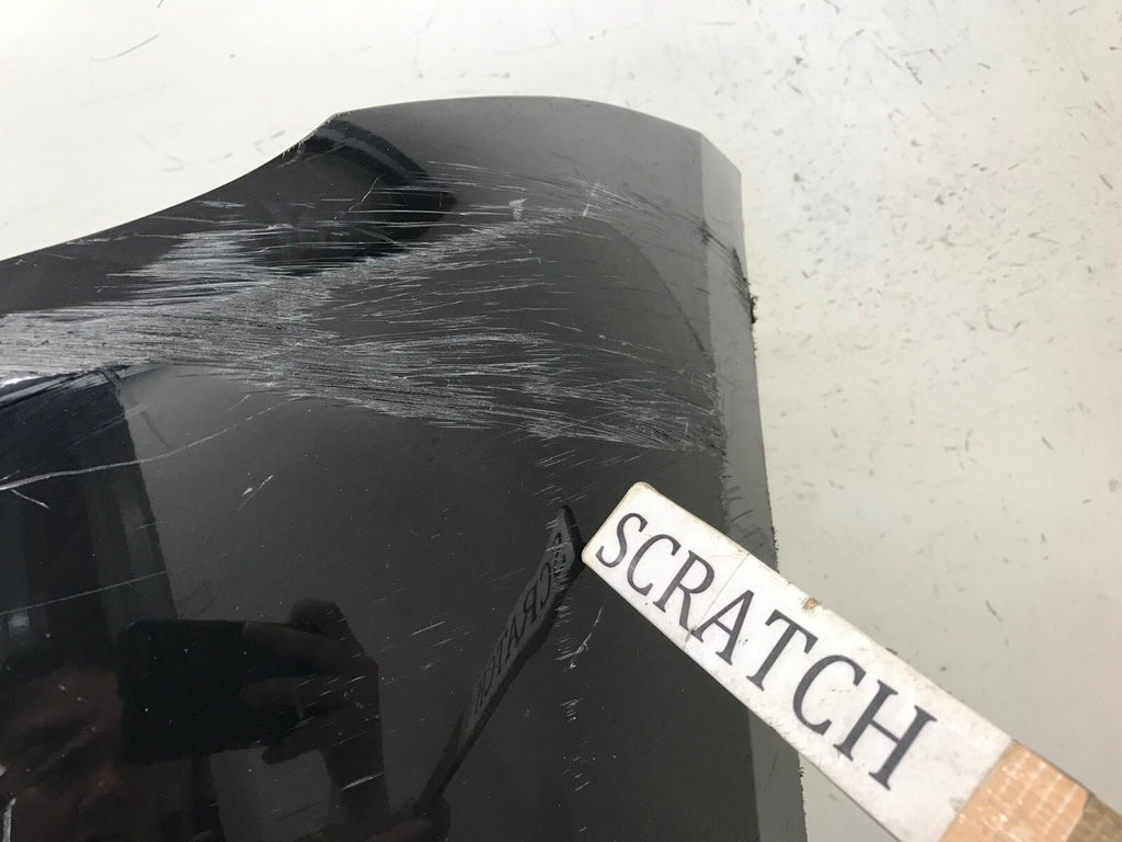 Front Bumper Cover Black 2020-2022 Tesla Model Y Long Range w/Sensor Holes OEM
