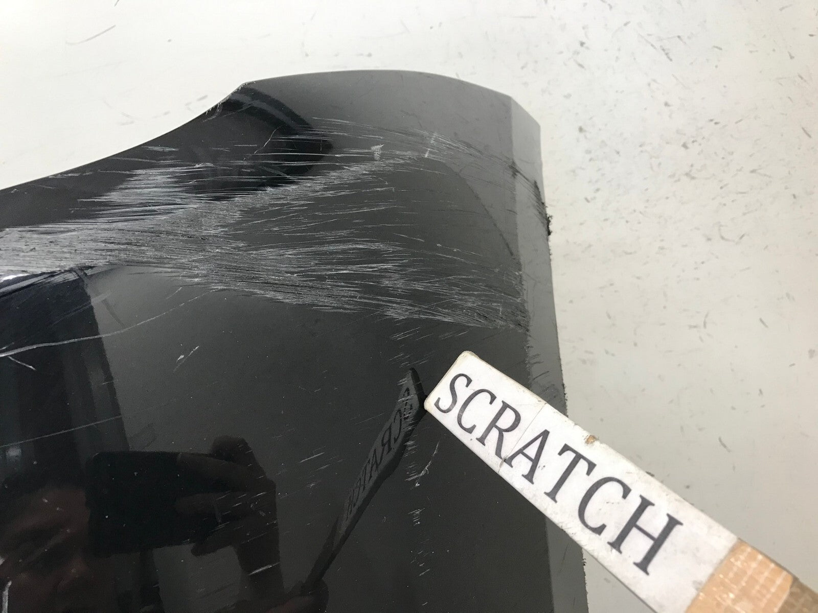 Front Bumper Cover Black 2020-2022 Tesla Model Y Long Range w/Sensor Holes OEM