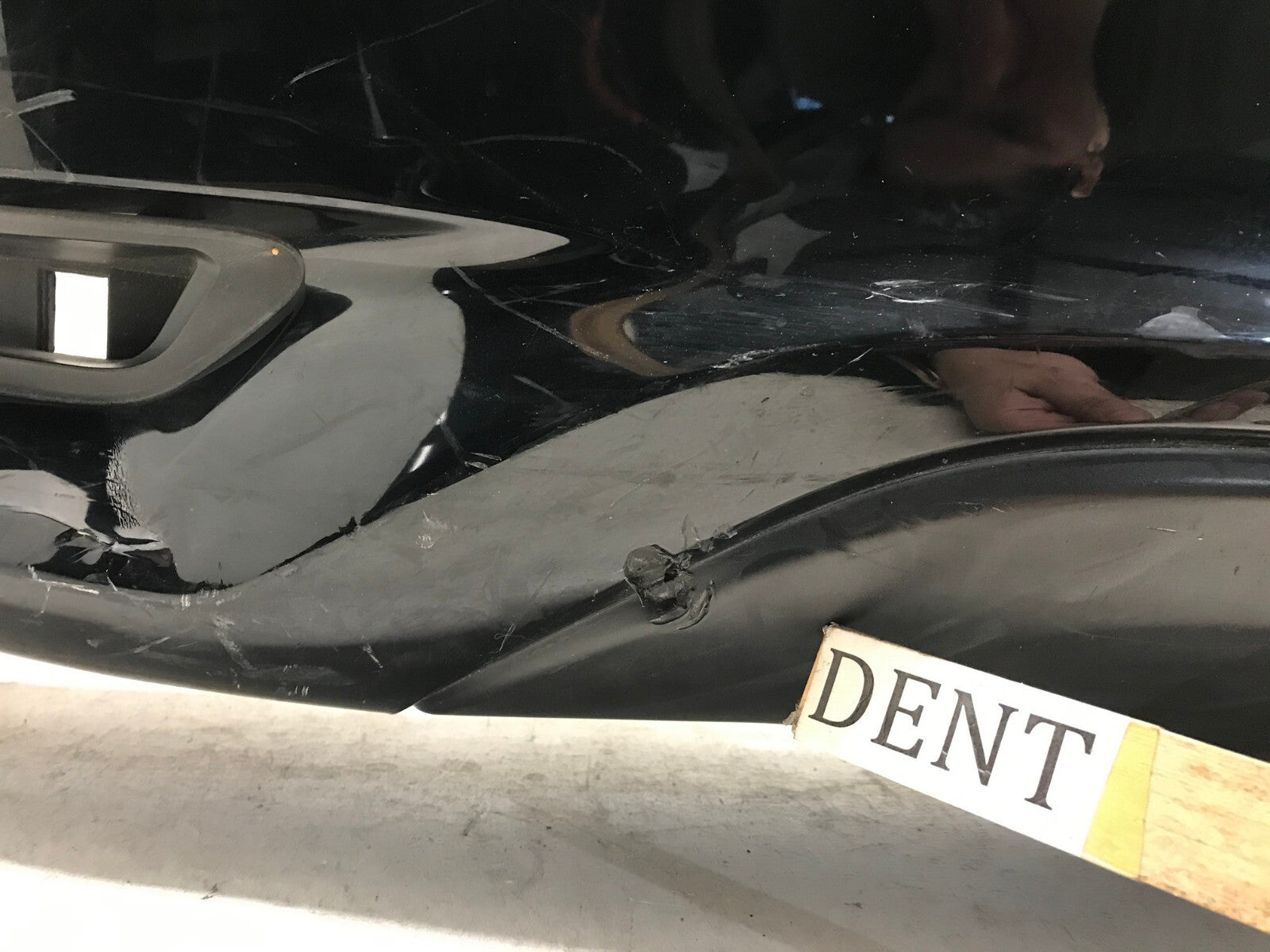 Rear Bumper Cover Black 2016-2020 Infiniti QX60 Base/Hybrid w/Sensor Holes OEM