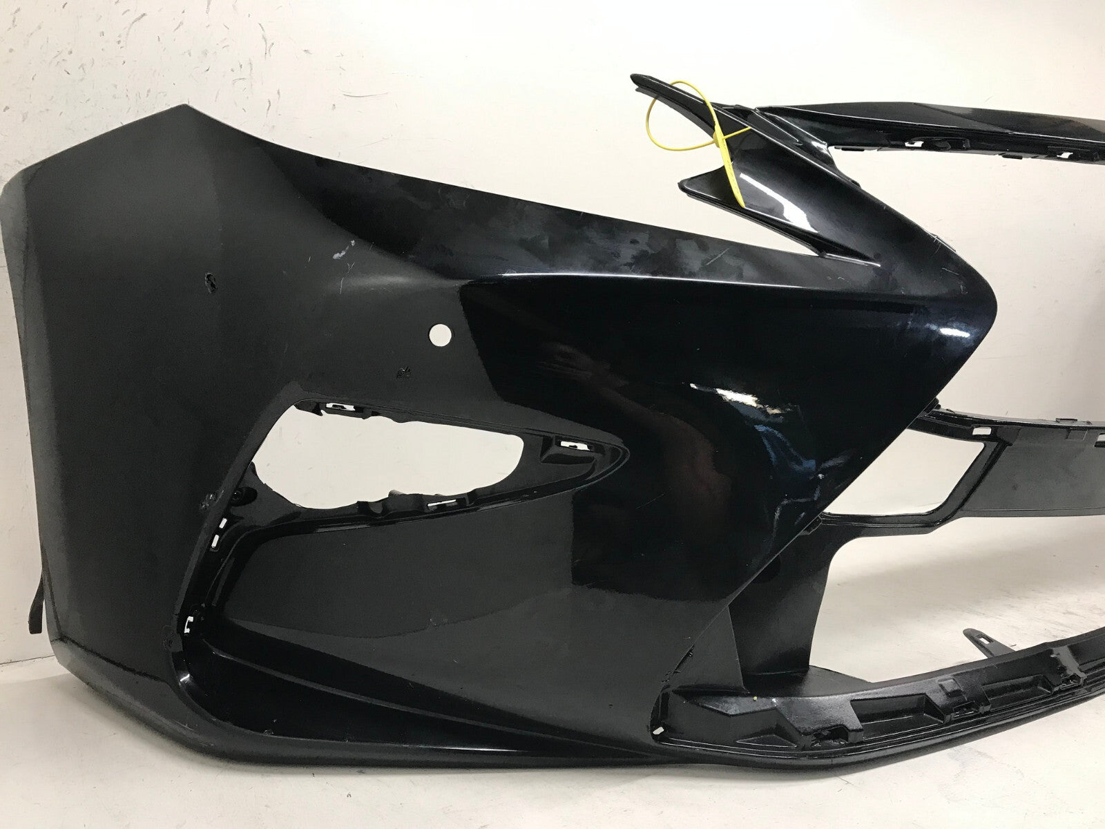 Front Bumper Cover Black Lexus ES350 2016-2018 w/Sensor Holes CAPA