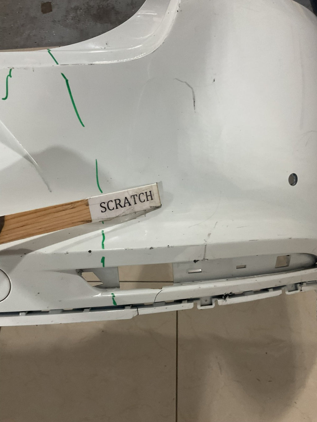 Rear Bumper LOCAL White 2019 Porsche Macan 971+807+421 OEM