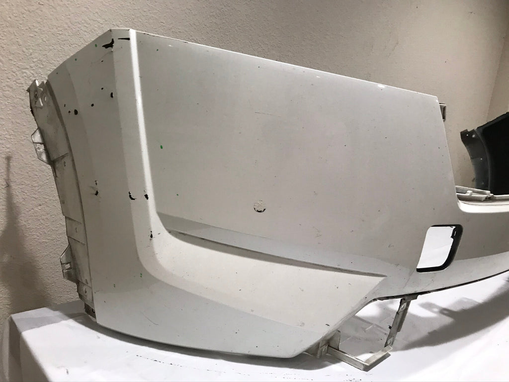 Front Bumper Cover White 2022-2023 Nissan Pathfinder S SV SUV w/Sensor Holes OEM