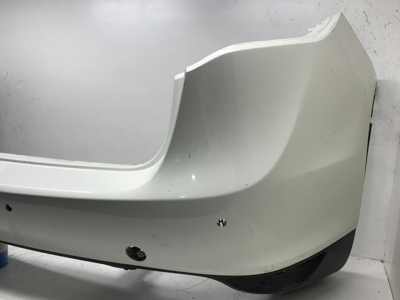 Rear Bumper LOCAL Porsche Cayenne w/Sensor Holes White 2011-2015 7P5807421 OEM