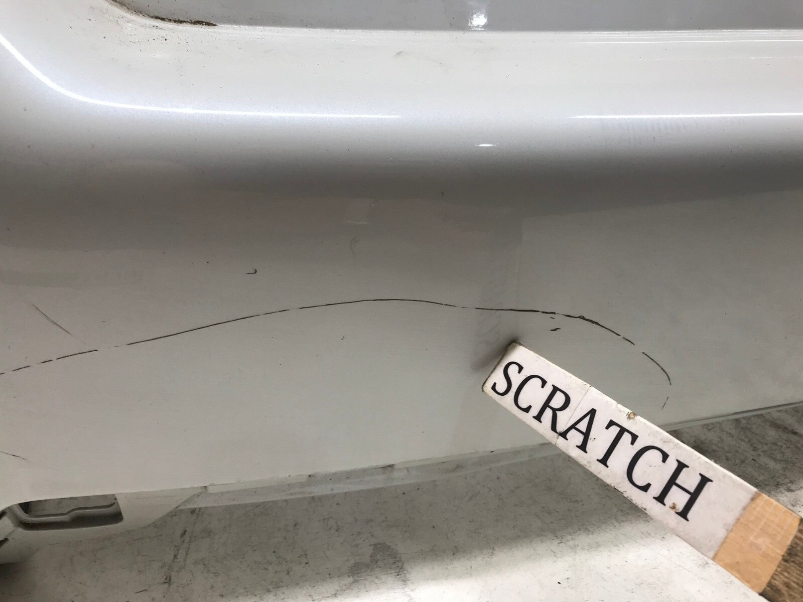 Rear Bumper Cover White Honda Civic Sedan 2016-2018 71501-TBA-A000 OEM