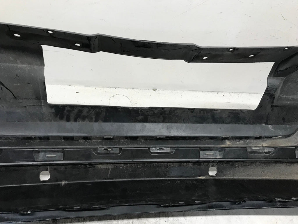 Rear Bumper Cover Black Nissan Pathfinder SV Platinum 17-19 w/Sensor Holes OEM