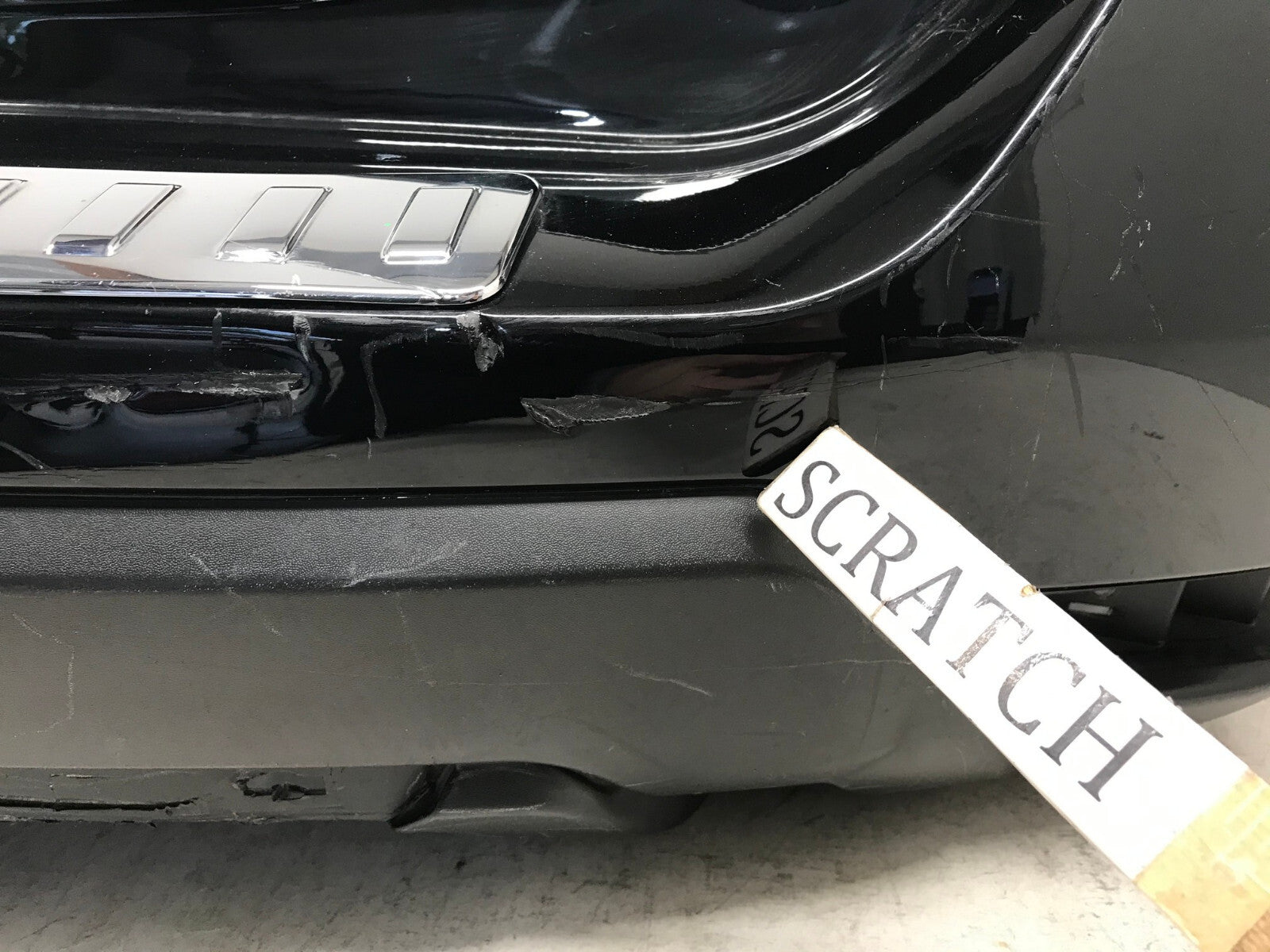 Rear Bumper Cover Black Nissan Rogue S/SL/SV/SV Hyb 2017 2018 85022-6FL0H OEM