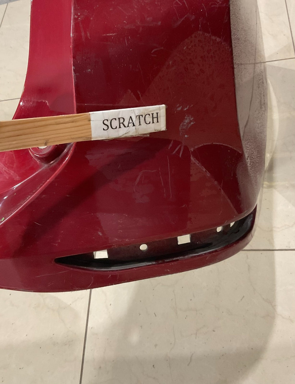 Rear Bumper Cover Red 2018 2019 2020 2021 Chevy Equinox CAPA